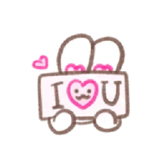 🥰 emoji Bunny in-love | @cutestickers4you Telegram sticker 18 of 32