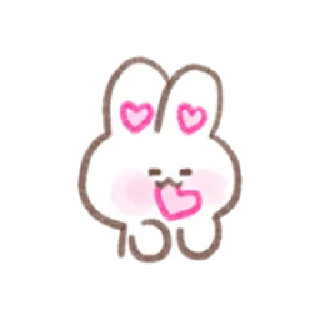 🥰 emoji Bunny in-love | @cutestickers4you Telegram sticker 14 of 32