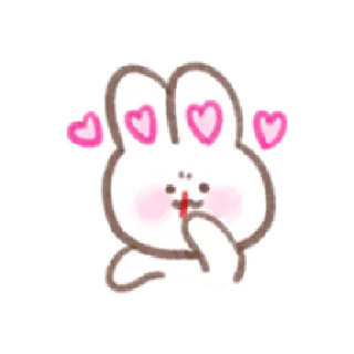 🥰 emoji Bunny in-love | @cutestickers4you Telegram sticker 10 of 32