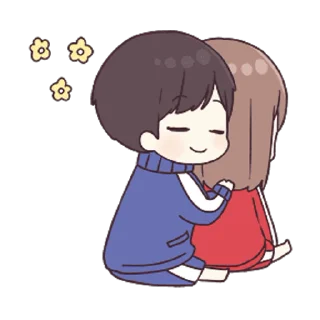 💙 emoji Jersey Couple Animated [@KawaiiStickersHere] Telegram sticker 12 of 50