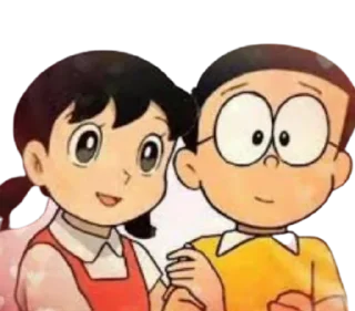 😎 emoji Shizuka❤️Nobita Telegram sticker 24 of 43