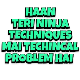 Sticker from Ninja techniques