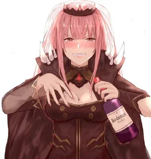 🍷 emoji Mori Calliope🍷⛓ - @StickerAnimePack Telegram sticker 23 of 28