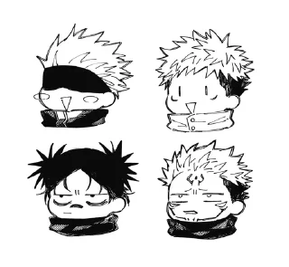 🤏 emoji Gojo @wallgun Telegram sticker 15 of 40