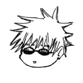 😰 emoji Gojo @wallgun Telegram sticker 13 of 40