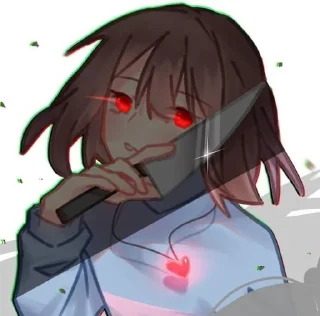 🔪 emoji Frisk by @StickerAnimePack Telegram sticker 18 of 75