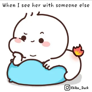 🔥 emoji Chiku duck 🌸🍃 @stickersbag Telegram sticker 9 of 120