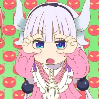 🤍 emoji Kanna Kamui @Moontelaxx Telegram sticker 8 of 50