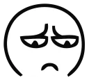 😔 emoji ARU Telegram sticker 13 of 55
