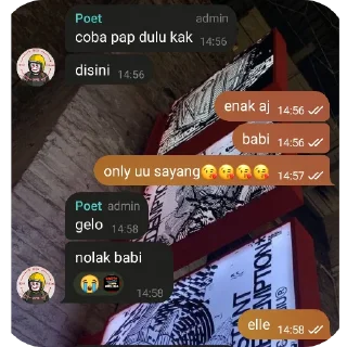 😭 emoji yg liat monyet hahahaa Telegram sticker 6 of 11