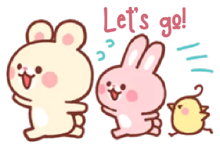 😊 emoji bear & bunny | @cutestickers4you Telegram sticker 8 of 35