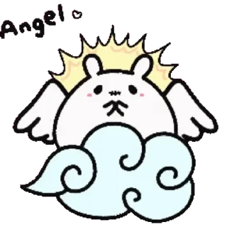 😇 emoji @stickermaze│@stickerXhub│𝐁𝐔𝐁𝐔 & 𝐁𝐈𝐁𝐈 Telegram sticker 15 of 21