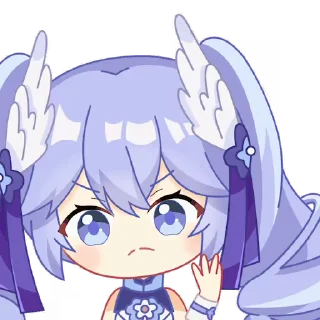👊 emoji 向晚1期装扮动态表情 @Rosmontis Telegram sticker 20 of 22