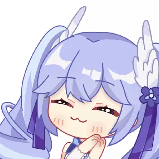 🥰 emoji 向晚1期装扮动态表情 @Rosmontis Telegram sticker 14 of 22