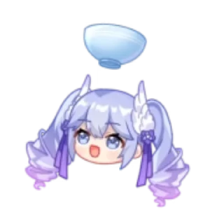 😇 emoji 向晚1期装扮动态表情 @Rosmontis Telegram sticker 21 of 22