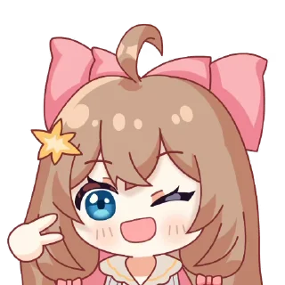 😋 emoji 嘉然1期装扮动态表情 @Rosmontis_Daily Telegram sticker 17 of 27