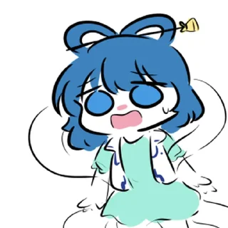 😰 emoji 可爱东方一 @zhaxia_cn Telegram sticker 12 of 63