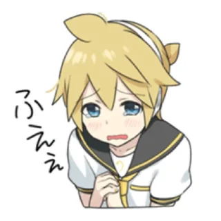 🎤 emoji Kagamine len 2 @riestikey Telegram sticker 6 of 25