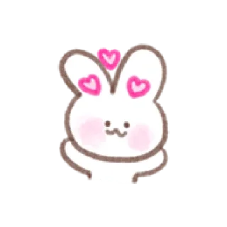 🥰 emoji Bunny in-love | @cutestickers4you Telegram sticker 15 of 32
