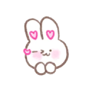 🥰 emoji Bunny in-love | @cutestickers4you Telegram sticker 11 of 32