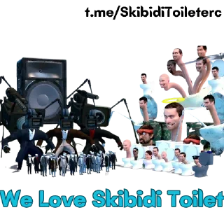 🤣 emoji Skibidi Toilet Telegram sticker 8 of 9