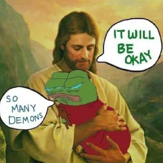 Sticker from pepe the frog