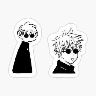😟 emoji Gojo @wallgun Telegram sticker 11 of 40
