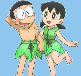 😌 emoji @stickersbag 🌟 Nobita Shizuka 💖 Telegram sticker 12 of 41