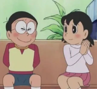 ☺️ emoji @stickersbag 🌟 Nobita Shizuka 💖 Telegram sticker 20 of 41