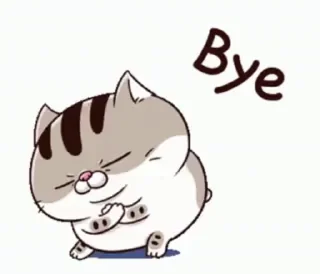 👋 emoji Ami fat Cat 😸 { @Lucky_kaif05 Telegram sticker 8 of 38