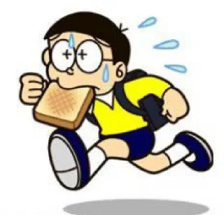 🏃 emoji @stickersbag 🌟 Nobita 🍃🌸 Telegram sticker 7 of 50