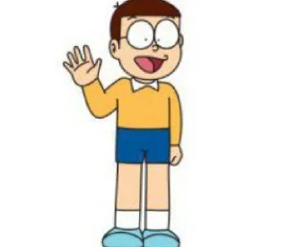 ✋ emoji @stickersbag 🌟 Nobita 🍃🌸 Telegram sticker 19 of 50