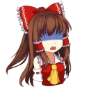 😨 emoji Hakurei Reimu Telegram sticker 18 of 38