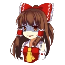 😈 emoji Hakurei Reimu Telegram sticker 23 of 38