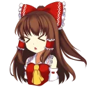 😣 emoji Hakurei Reimu Telegram sticker 16 of 38