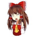 😡 emoji Hakurei Reimu Telegram sticker 4 of 38