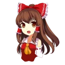 😃 emoji Hakurei Reimu Telegram sticker 1 of 38