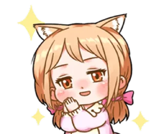 😌 emoji cat-like lover | @cutestickers4you Telegram sticker 6 of 29