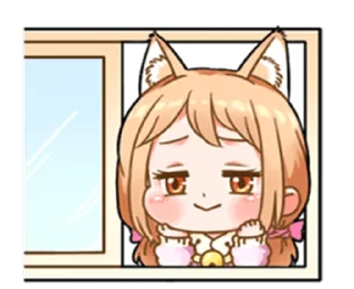😌 emoji cat-like lover | @cutestickers4you Telegram sticker 9 of 29