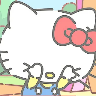 🫣 emoji 𓏲࣪  hello kitty pastel! {❀- @scribbnle} Telegram sticker 5 of 12