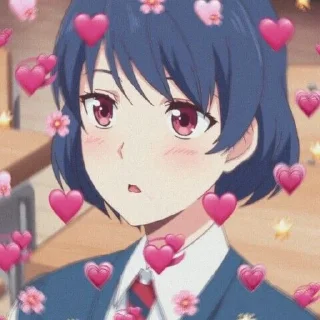 💕 emoji Rui tachibina @hinatastick X @wallgun Telegram sticker 22 of 33