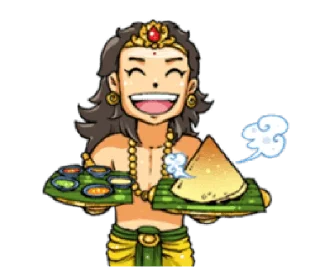 😋 emoji Kartikeya & Ganesha • @HinduStickers Telegram sticker 16 of 41