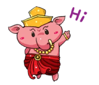 👋 emoji Kartikeya & Ganesha • @HinduStickers Telegram sticker 3 of 41