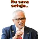 ☝ emoji 1 Malaysia Telegram sticker 13 of 46