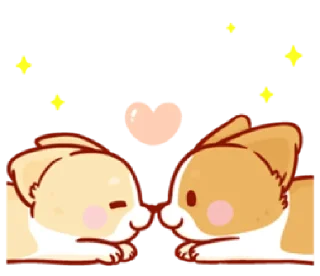 😘 emoji corgi in-love | @cutestickers4you Telegram sticker 8 of 37