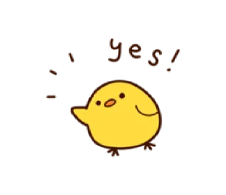 Sticker from Cheerful Chick | @cutestickers4you