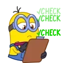 ☑️ emoji Minions (@istackme) Telegram sticker 15 of 25