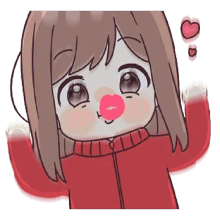 ❤️ emoji Jersey Couple Animated [@KawaiiStickersHere] Telegram sticker 23 of 50