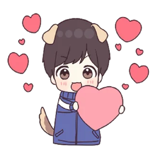 💙 emoji Jersey Couple Animated [@KawaiiStickersHere] Telegram sticker 22 of 50
