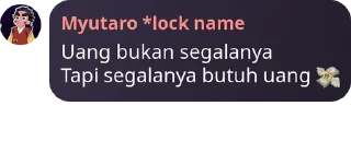 🤑 emoji Anak alim cinta uang uwu uwu | @myutaro Telegram sticker 11 of 19